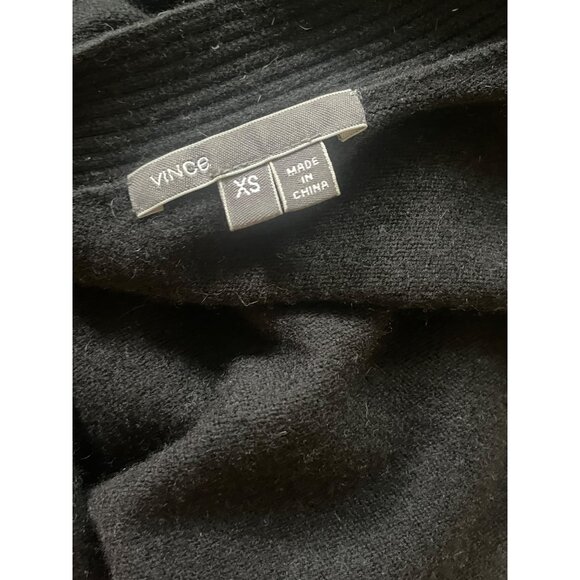 Vince 100% Cashmere Cardigan Black Sz XS TP - Picture 3 of 9